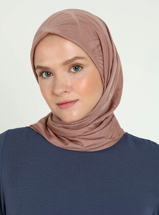 Brown - Scarf - Balse Eşarp