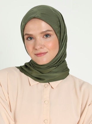 Dark Khaki - Scarf - Balse Eşarp