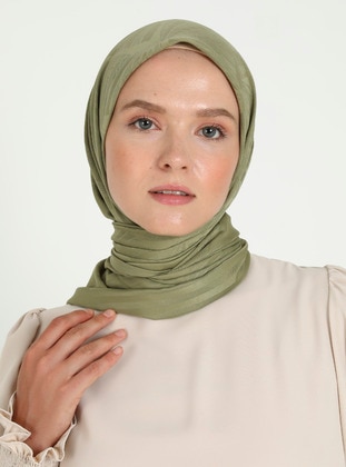 Khaki - Scarf - Balse Eşarp