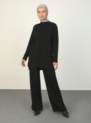 Black - Knit Suits - Refka