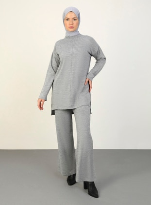 Grey - Knit Suits - Refka