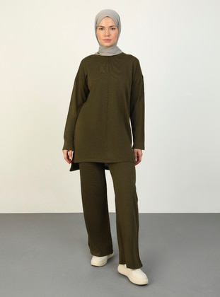 Khaki - Knit Suits - Refka