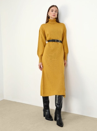 Mustard - Knit Dresses - Refka