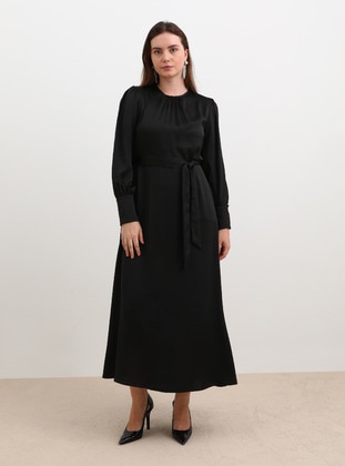 Black - Plus Size Dress - Alia