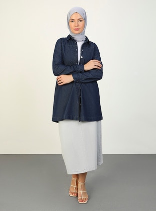 Dark Blue - Tunic - Refka