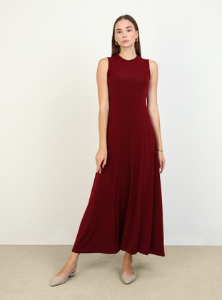 Red - Modest Dress - Refka