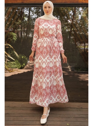 Pink - Modest Dress - Benguen