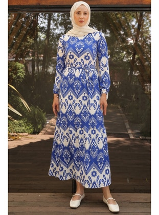 Saxe Blue - Modest Dress - Benguen