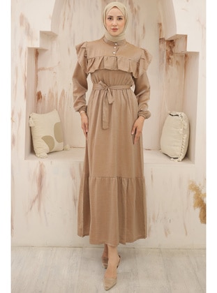 Camel - Modest Dress - Benguen