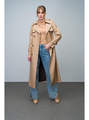 Camel - Trench Coat - Olcay