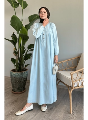 Icy Blue - Modest Dress - InStyle