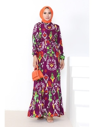 Maroon - Modest Dress - Bestenur