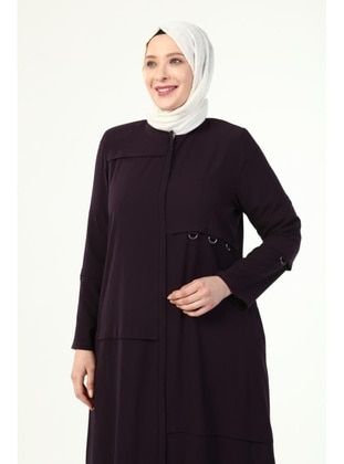 Maroon - Plus Size Abaya - Jamila