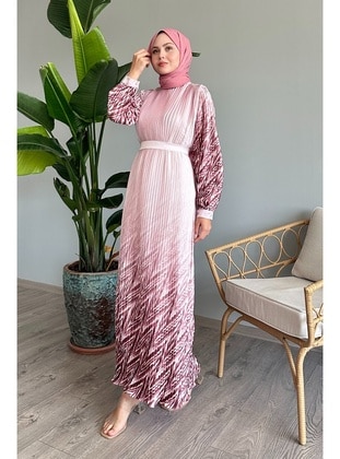 Powder Pink - Modest Dress - InStyle