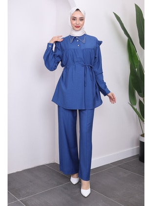 Indigo - Unlined - Suit - İmaj Butik