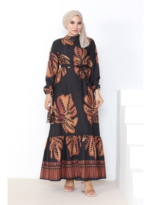 Black - Modest Dress - Bestenur