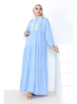 Baby Blue - Modest Dress - Bestenur