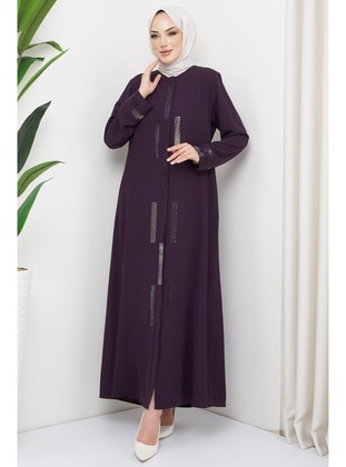 Maroon - Abaya - Hafsa Mina