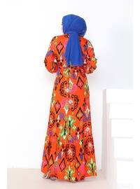 Orange - Modest Dress