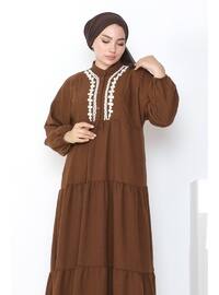 Brown - Modest Dress