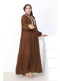 Brown - Modest Dress