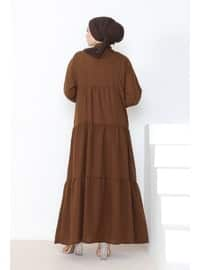 Brown - Modest Dress