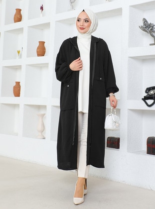 Black - Abaya - Miss Cazibe