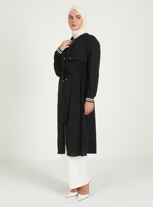 Black - Plus Size Abaya - Miss Cazibe