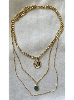 Gold color - Necklace - Takıtakılar