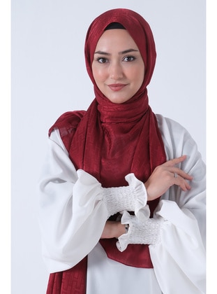 Burgundy - Shawl - Harem Scarf