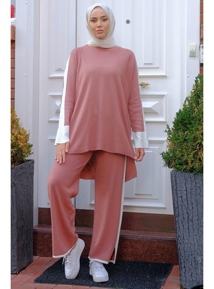 Dusty Rose - Knit Suits - Hafsa Mina