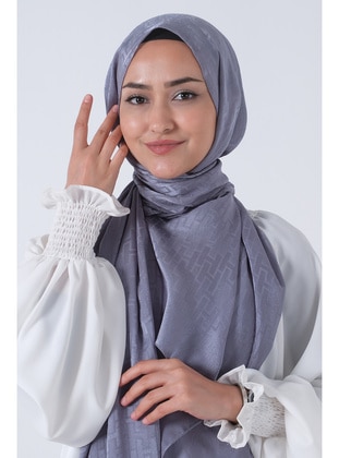 Grey - Shawl - Harem Scarf