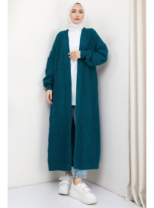 Petrol - Knit Cardigan - Hafsa Mina