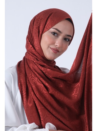 Brick Red - Shawl - Harem Scarf