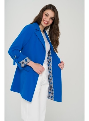 Blue - Fully Lined - Jacket - Olcay