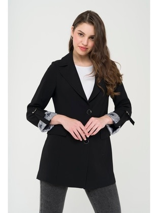 Black - Fully Lined - Jacket - Olcay