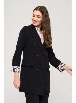 Black - Unlined - Jacket - Olcay