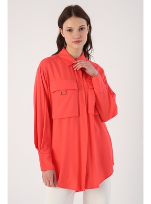 Pink - Cuban Collar - Tunic - ALLDAY