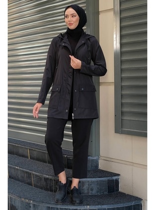 Black - Topcoat - Hafsa Mina