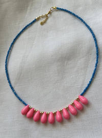 Pembe Damla Kolye