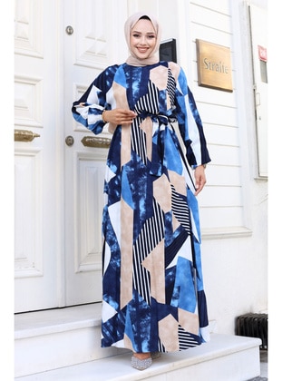 Blue - 350gr - Modest Dress - Tesettür Dünyası