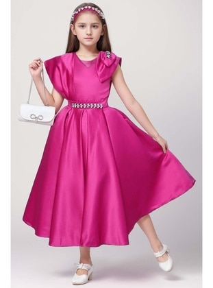 Fuchsia - Girls` Dress - Riccotarz