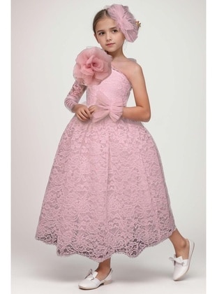 Powder Pink - Girls` Dress - Riccotarz