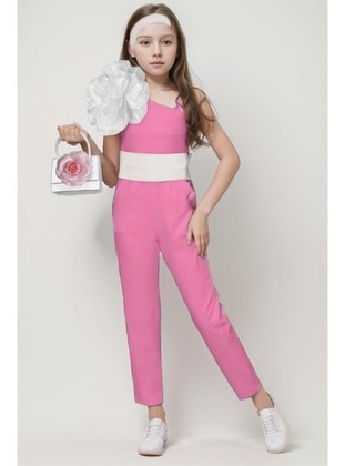 Pink - Girls` Salopettes & Jumpsuits - Riccotarz