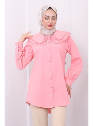 Powder Pink - Blouses - İmaj Butik