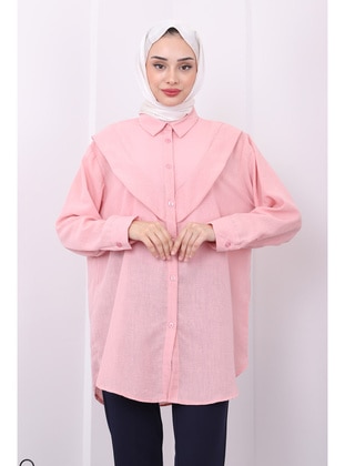 Powder Pink - Blouses - İmaj Butik