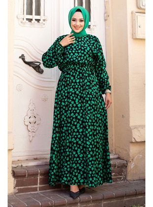 Green - 300gr - Modest Dress - Tesettür Dünyası