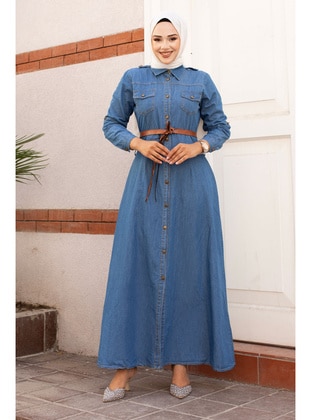 Blue - 350gr - Modest Dress - Tesettür Dünyası