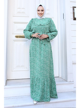 Mint Green - 350gr - Modest Dress - Tesettür Dünyası