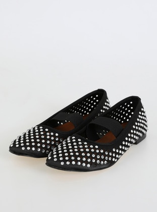 Black - Flat Shoes - Shoeberry